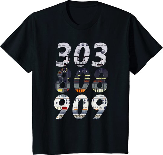 DJ Controller 303 808 909 Techno Rave Musik Synthesizer T-Shirt