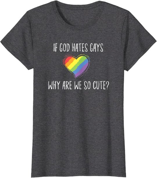 LGBT Regenbogen Herz Lesbisch Gay Homosexuell Pride Monat T-Shirt