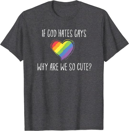 LGBT Regenbogen Herz Lesbisch Gay Homosexuell Pride Monat T-Shirt