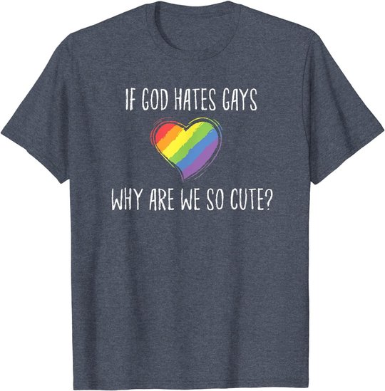 LGBT Regenbogen Herz Lesbisch Gay Homosexuell Pride Monat T-Shirt