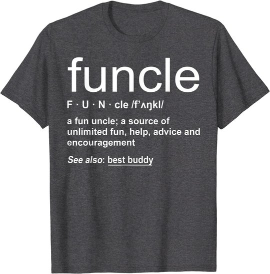 Herren Funny Funcle Word Definition Uncle Gift T-Shirt