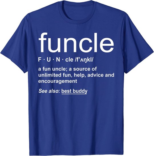 Herren Funny Funcle Word Definition Uncle Gift T-Shirt