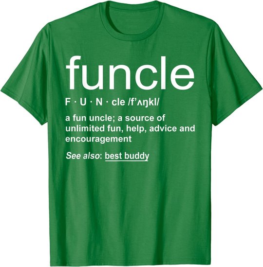 Herren Funny Funcle Word Definition Uncle Gift T-Shirt