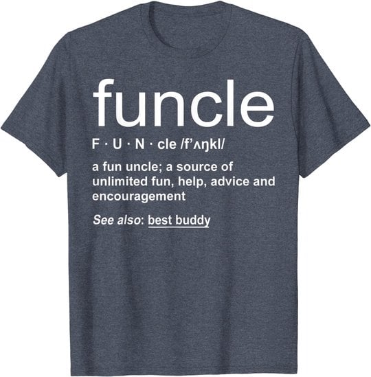 Herren Funny Funcle Word Definition Uncle Gift T-Shirt