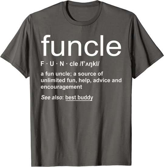 Herren Funny Funcle Word Definition Uncle Gift T-Shirt