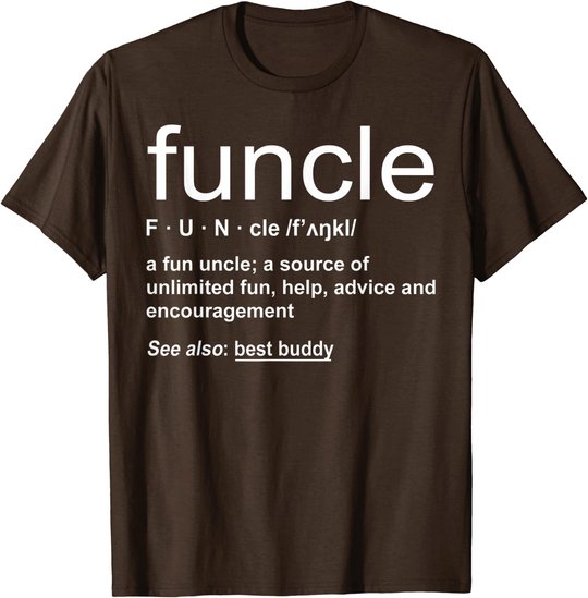 Herren Funny Funcle Word Definition Uncle Gift T-Shirt