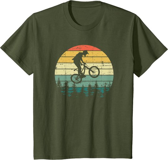 Vintage Retro Mountain Bike MTB Downhill Biking T-Shirt