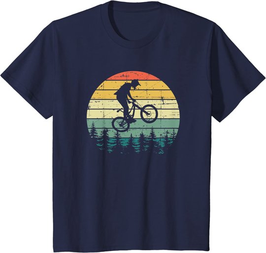 Vintage Retro Mountain Bike MTB Downhill Biking T-Shirt