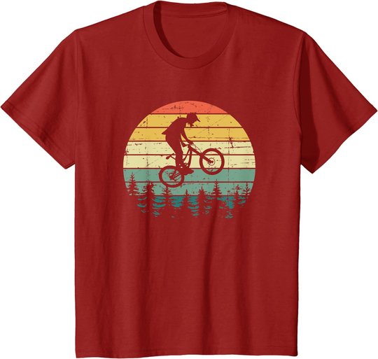 Vintage Retro Mountain Bike MTB Downhill Biking T-Shirt