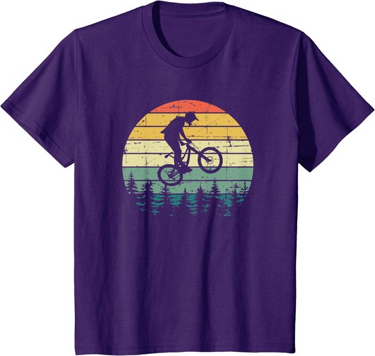 Vintage Retro Mountain Bike MTB Downhill Biking T-Shirt