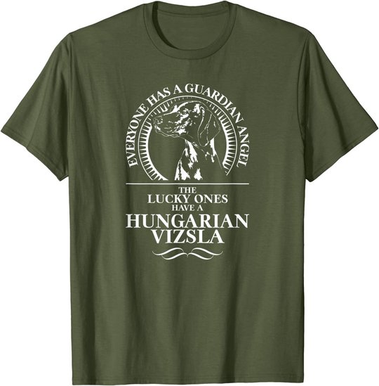 Hungarian Vizsla Guardian Angel Schutzengel Hund Hundespruch T-Shirt