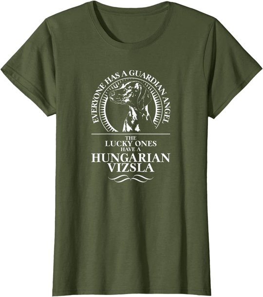 Hungarian Vizsla Guardian Angel Schutzengel Hund Hundespruch T-Shirt