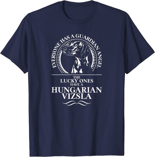 Hungarian Vizsla Guardian Angel Schutzengel Hund Hundespruch T-Shirt