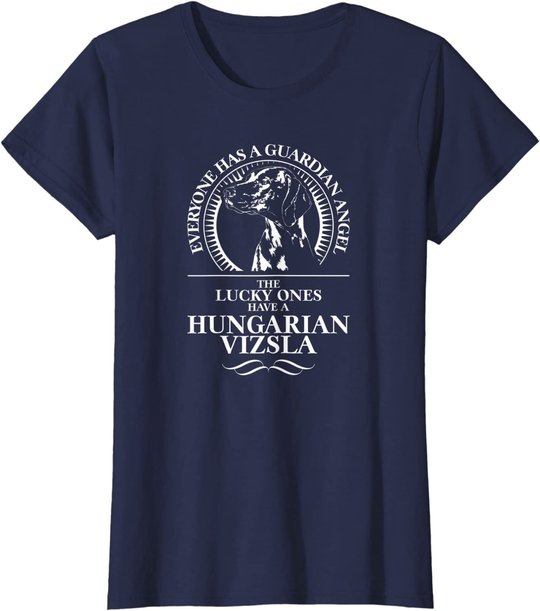 Hungarian Vizsla Guardian Angel Schutzengel Hund Hundespruch T-Shirt