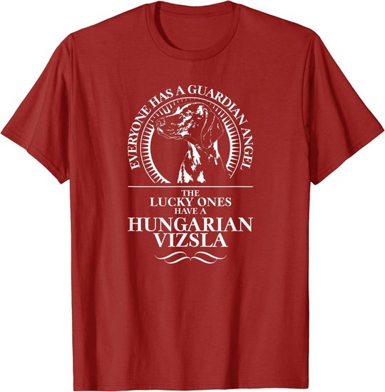 Hungarian Vizsla Guardian Angel Schutzengel Hund Hundespruch T-Shirt