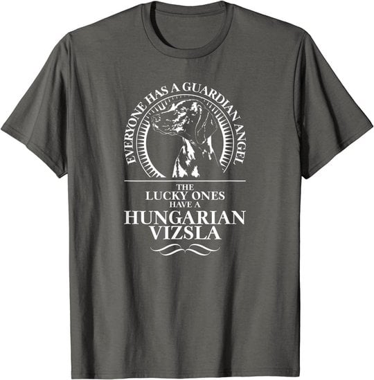 Hungarian Vizsla Guardian Angel Schutzengel Hund Hundespruch T-Shirt