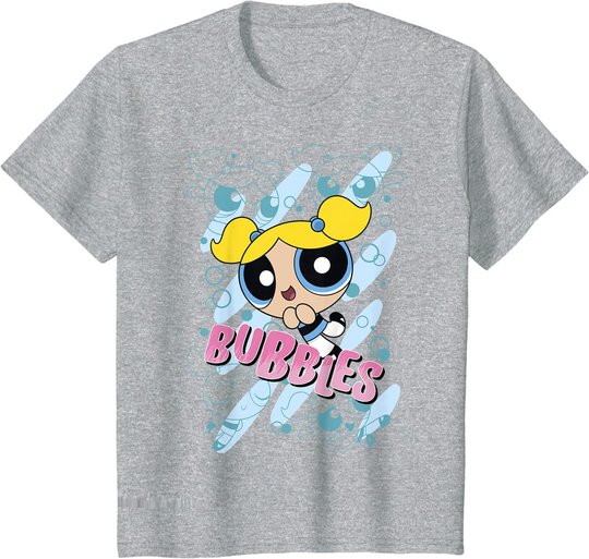 CN Powerpuff Girls Bubbles Character Poses T-Shirt