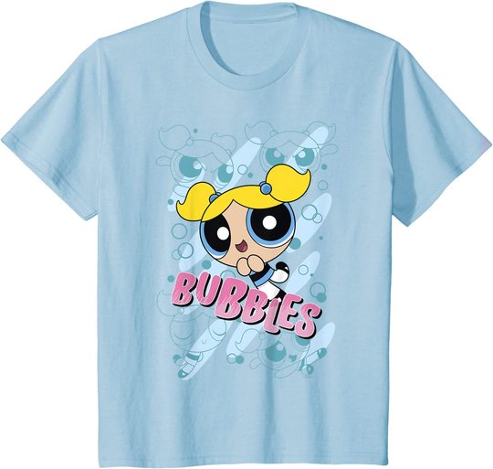 CN Powerpuff Girls Bubbles Character Poses T-Shirt