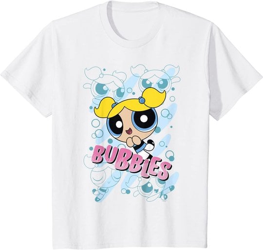 CN Powerpuff Girls Bubbles Character Poses T-Shirt