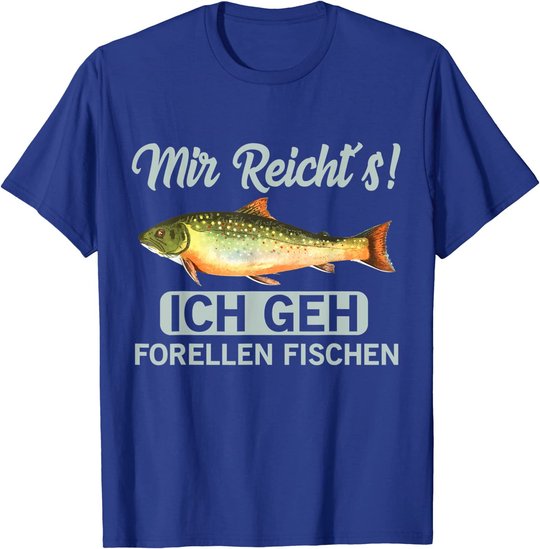Forellen fischen geschenk für Angler der Bachforellen fängt T-Shirt