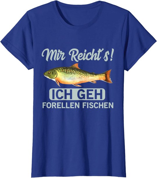 Forellen fischen geschenk für Angler der Bachforellen fängt T-Shirt