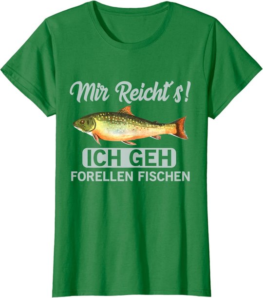 Forellen fischen geschenk für Angler der Bachforellen fängt T-Shirt