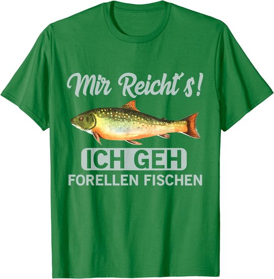 Forellen fischen geschenk für Angler der Bachforellen fängt T-Shirt
