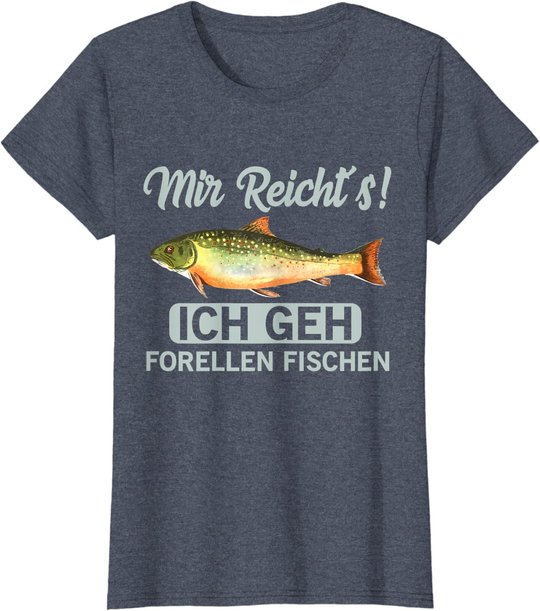 Forellen fischen geschenk für Angler der Bachforellen fängt T-Shirt
