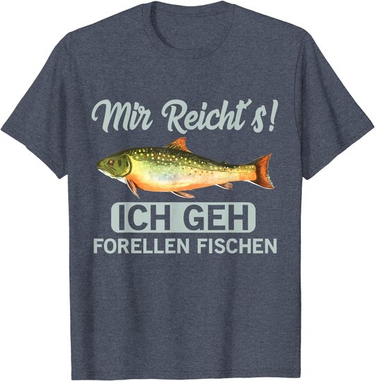 Forellen fischen geschenk für Angler der Bachforellen fängt T-Shirt