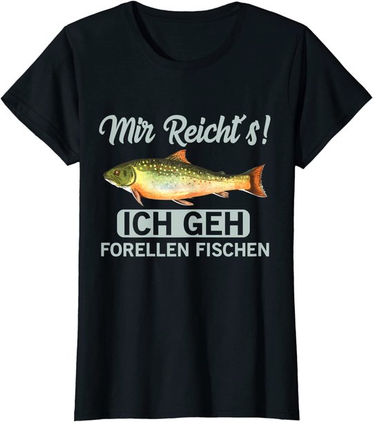Forellen fischen geschenk für Angler der Bachforellen fängt T-Shirt