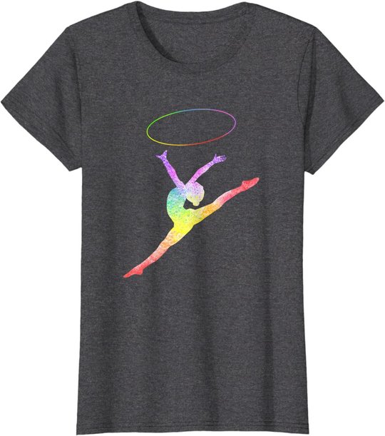 Rhythmische Sportgymnastik Sport Reifen Turnen Gymnastik RSG T-Shirt
