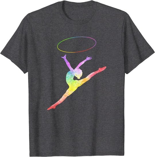 Rhythmische Sportgymnastik Sport Reifen Turnen Gymnastik RSG T-Shirt