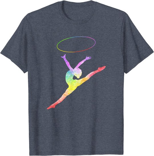 Rhythmische Sportgymnastik Sport Reifen Turnen Gymnastik RSG T-Shirt