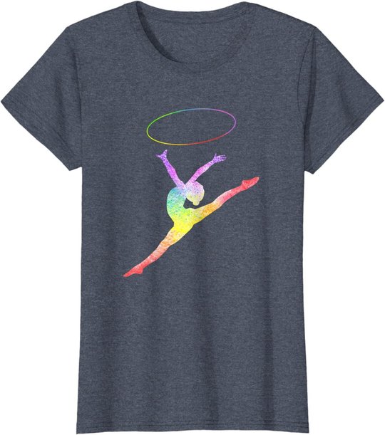 Rhythmische Sportgymnastik Sport Reifen Turnen Gymnastik RSG T-Shirt