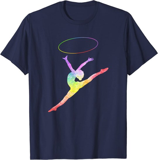 Rhythmische Sportgymnastik Sport Reifen Turnen Gymnastik RSG T-Shirt