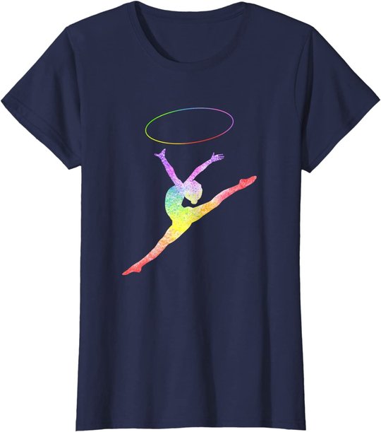 Rhythmische Sportgymnastik Sport Reifen Turnen Gymnastik RSG T-Shirt