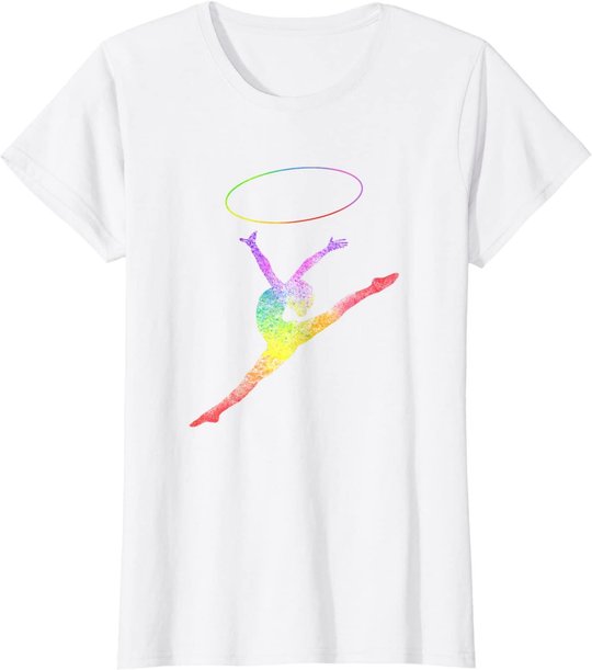 Rhythmische Sportgymnastik Sport Reifen Turnen Gymnastik RSG T-Shirt