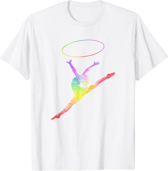 Rhythmische Sportgymnastik Sport Reifen Turnen Gymnastik RSG T-Shirt