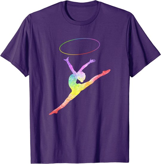 Rhythmische Sportgymnastik Sport Reifen Turnen Gymnastik RSG T-Shirt