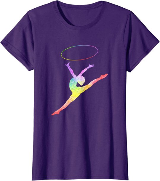Rhythmische Sportgymnastik Sport Reifen Turnen Gymnastik RSG T-Shirt