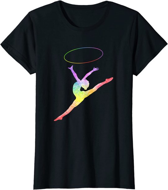 Rhythmische Sportgymnastik Sport Reifen Turnen Gymnastik RSG T-Shirt