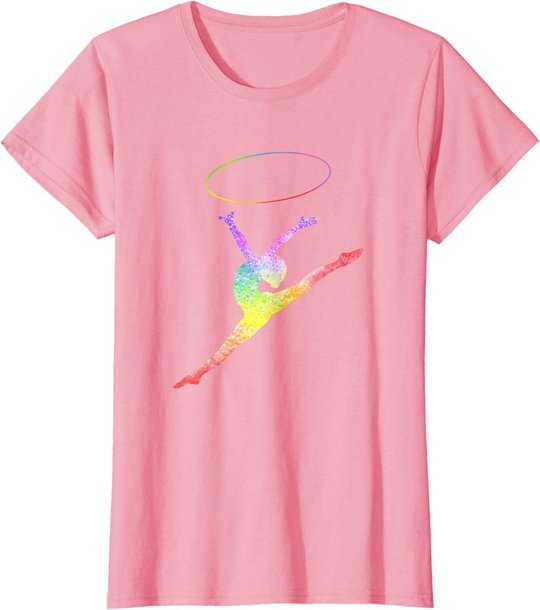 Rhythmische Sportgymnastik Sport Reifen Turnen Gymnastik RSG T-Shirt