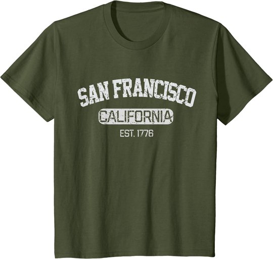 Vintage San Francisco California EST 1776 Souvenir Gift T-Shirt