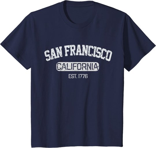 Vintage San Francisco California EST 1776 Souvenir Gift T-Shirt