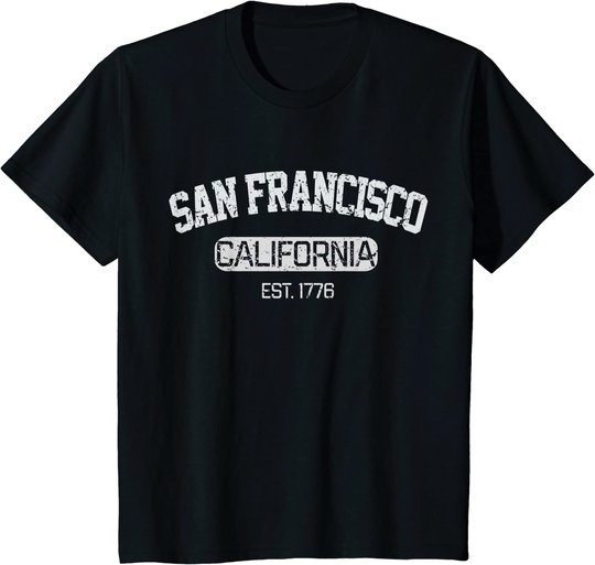 Vintage San Francisco California EST 1776 Souvenir Gift T-Shirt