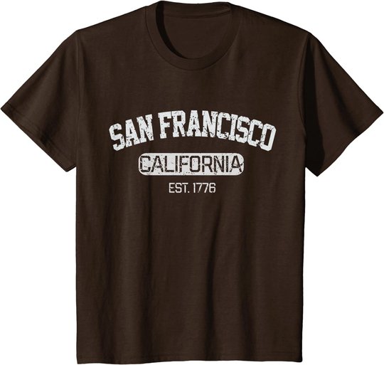 Vintage San Francisco California EST 1776 Souvenir Gift T-Shirt