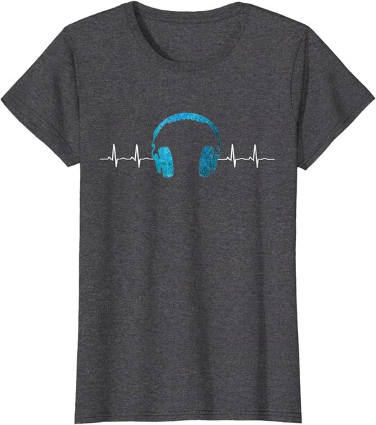 Musik Fan Heartbeat Festival Techno EDM DJ Beatmaker Gift T-Shirt
