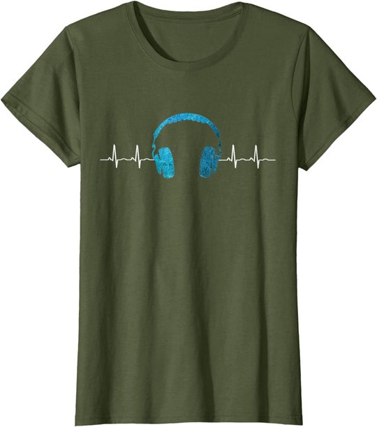 Musik Fan Heartbeat Festival Techno EDM DJ Beatmaker Gift T-Shirt