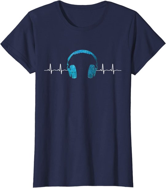 Musik Fan Heartbeat Festival Techno EDM DJ Beatmaker Gift T-Shirt