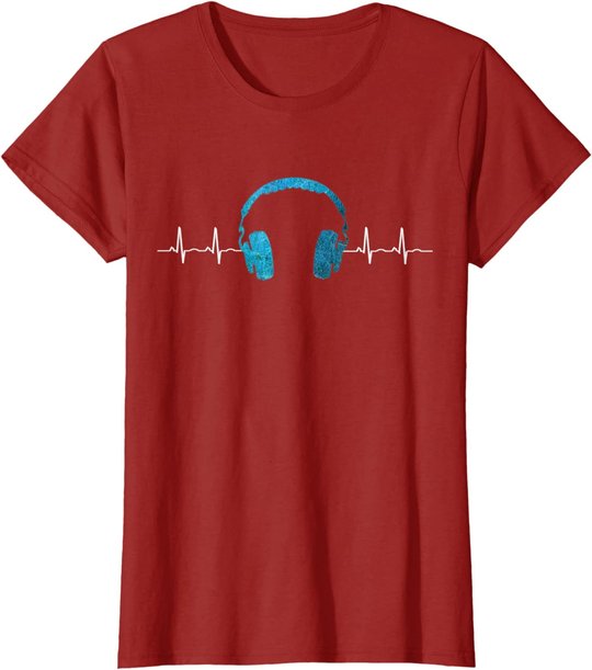 Musik Fan Heartbeat Festival Techno EDM DJ Beatmaker Gift T-Shirt